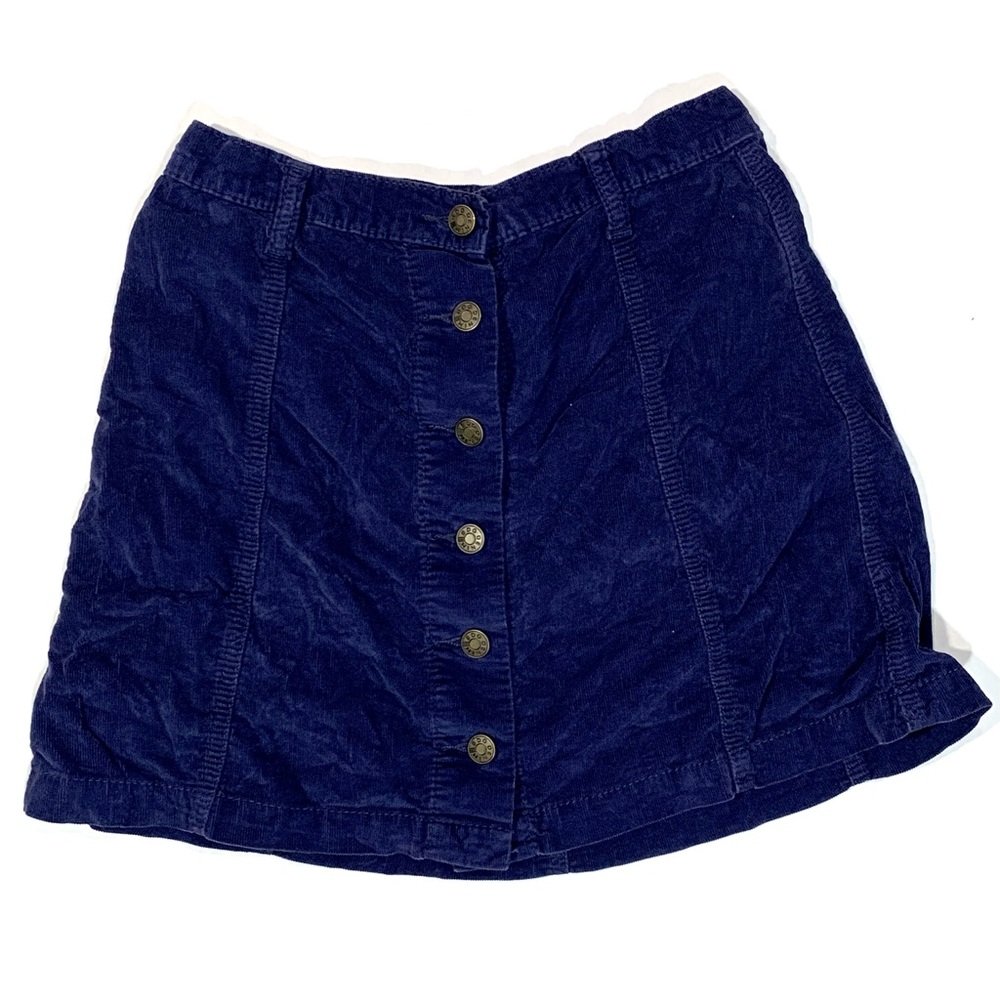 BDG Deep Blue Corduroy Skirt
